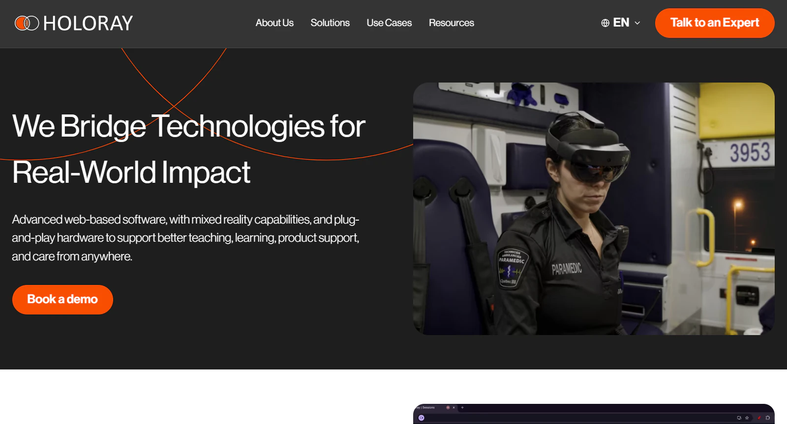 Holoray website preview