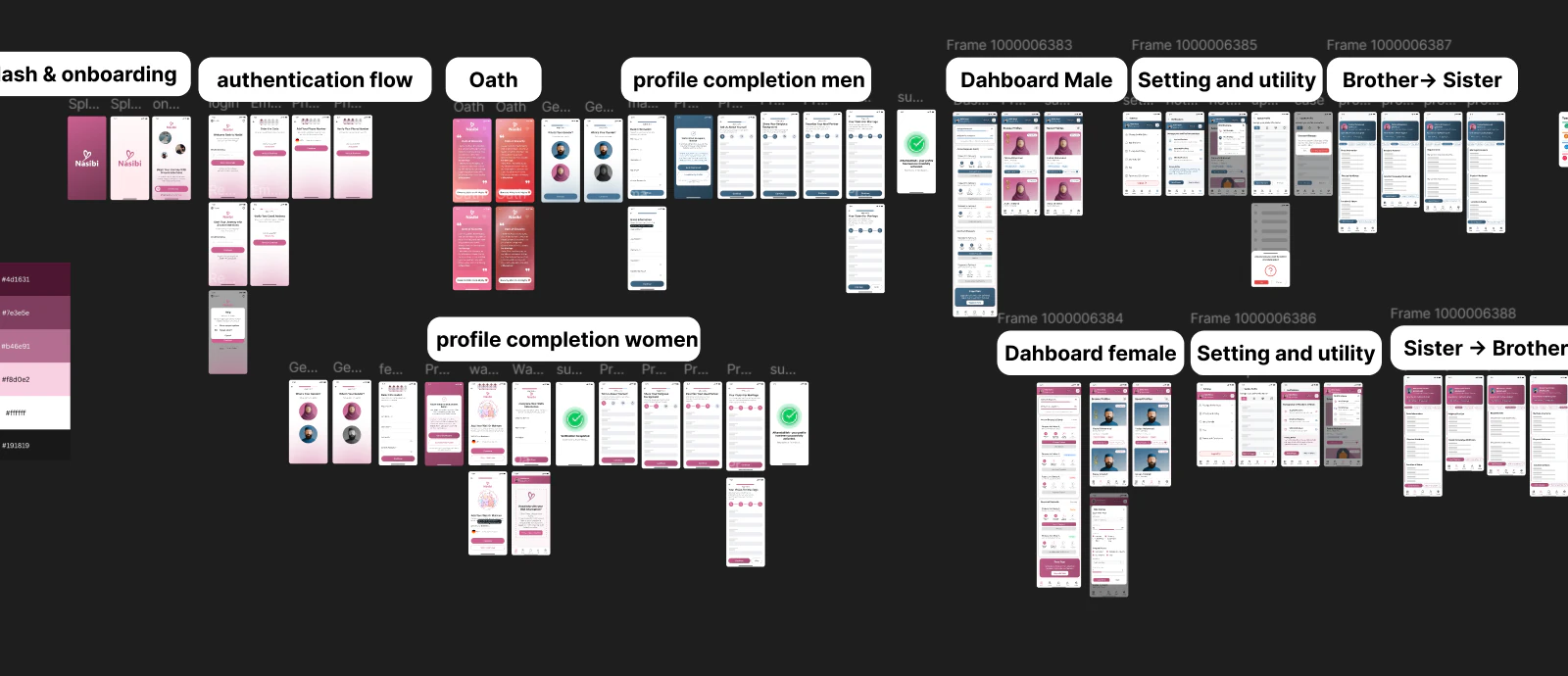 Nasibi Islamic date app design preview