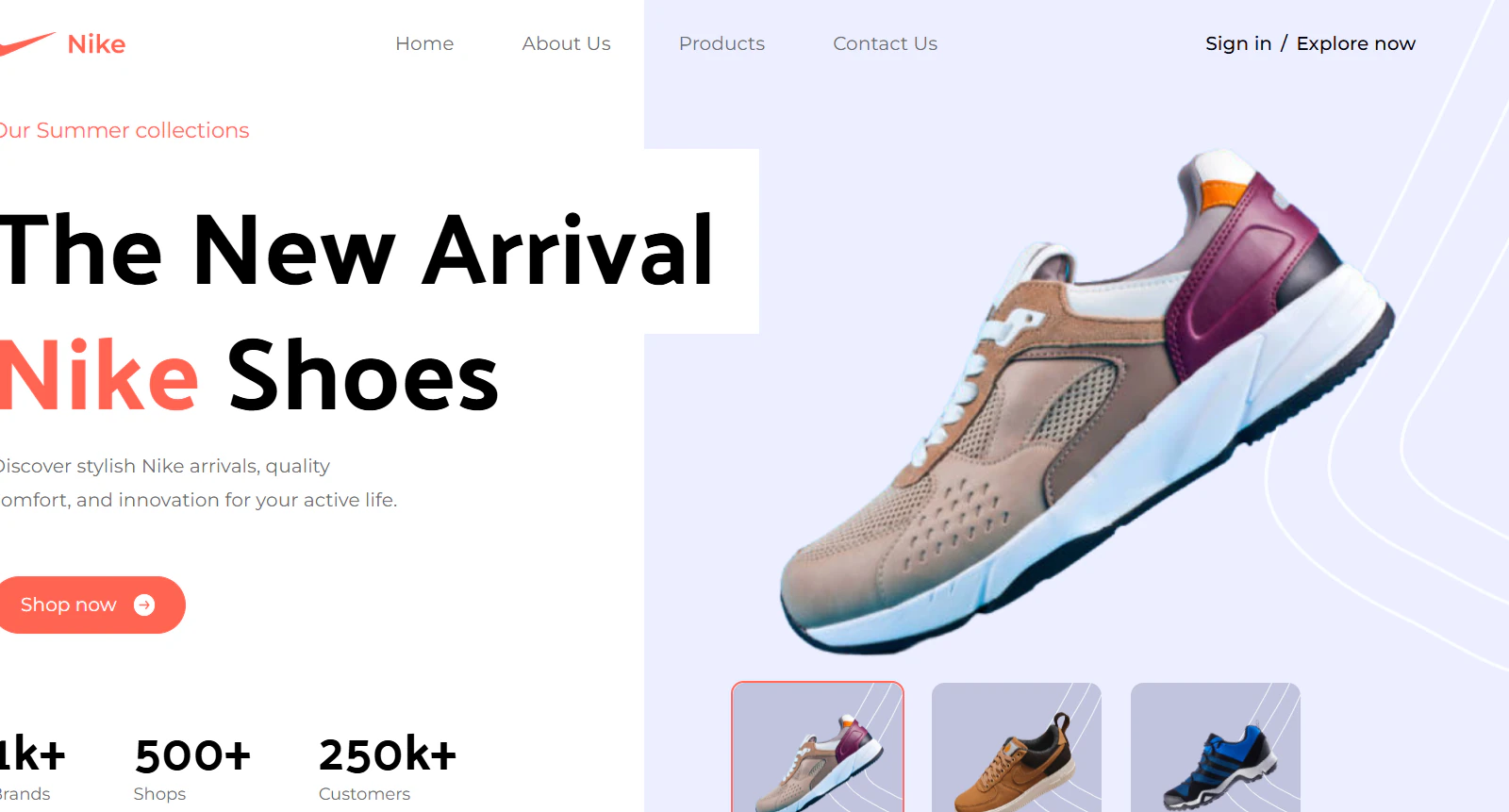 Nike Landing Page preview