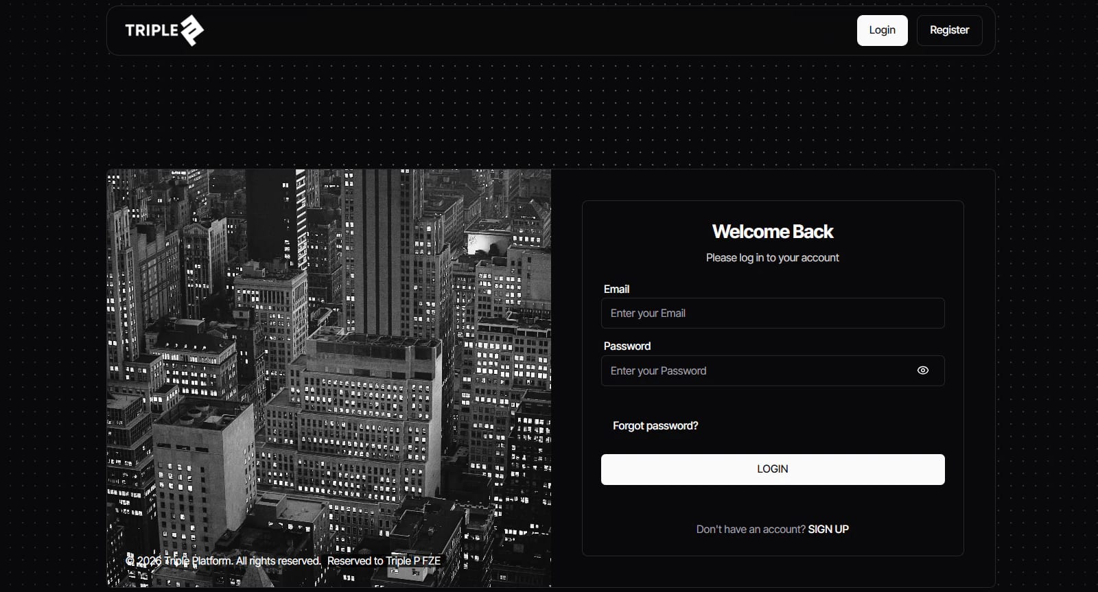 Triple Media Platform website preview